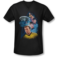 Star Trek - Mens Among The Stars V-Neck T-Shirt