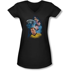 Star Trek - Juniors Among The Stars V-Neck T-Shirt