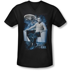 Star Trek - Mens Captain'S Chair V-Neck T-Shirt