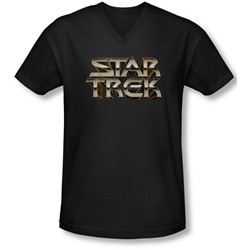 Star Trek - Mens Feel The Steel V-Neck T-Shirt