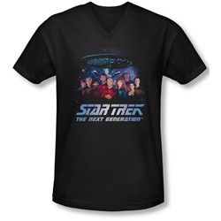 Star Trek - Mens Space Group V-Neck T-Shirt