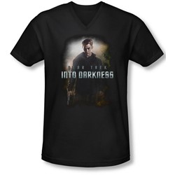 Star Trek - Mens Darkness Kirk V-Neck T-Shirt