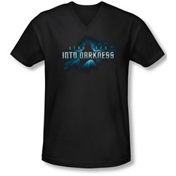 Star Trek - Mens Into Darkness Logo V-Neck T-Shirt