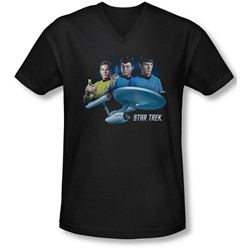 Star Trek - Mens Main Three V-Neck T-Shirt