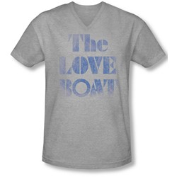 Love Boat - Mens Distressed V-Neck T-Shirt
