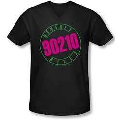90210 - Mens Neon V-Neck T-Shirt