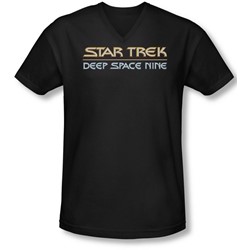 Star Trek - Mens Deep Space Nine Logo V-Neck T-Shirt