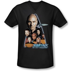 Star Trek - Mens The Next Generation V-Neck T-Shirt