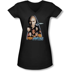 Star Trek - Juniors The Next Generation V-Neck T-Shirt