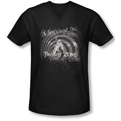 Twilight Zone - Mens I Survived V-Neck T-Shirt