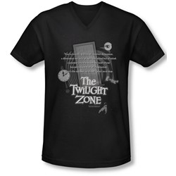 Twilight Zone - Mens Monologue V-Neck T-Shirt
