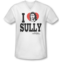 Dr.Quinn - Mens I Heart Sully V-Neck T-Shirt