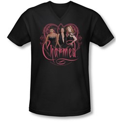 Charmed - Mens Charmed Girls V-Neck T-Shirt