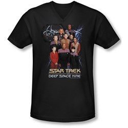 Star Trek - Mens Ds9 Crew V-Neck T-Shirt