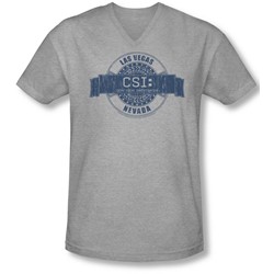 Csi - Mens Vegas Badge V-Neck T-Shirt