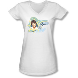 Love Boat - Juniors Romance Ahoy V-Neck T-Shirt
