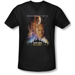 Star Trek - Mens First Contact(Movie) V-Neck T-Shirt
