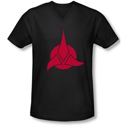 Star Trek - Mens Klingon Logo V-Neck T-Shirt