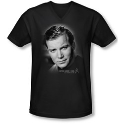 Star Trek - Mens Captain Kirk Portrait V-Neck T-Shirt