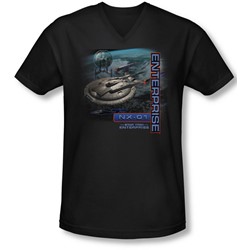 Star Trek - Mens Enterprise Nx 01 V-Neck T-Shirt