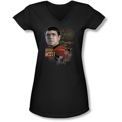 Star Trek - Juniors Chief Engineer Scott V-Neck T-Shirt