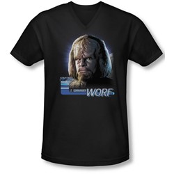 Star Trek - Mens Tng Worf V-Neck T-Shirt
