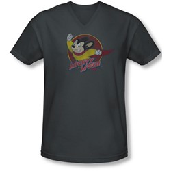 Mighty Mouse - Mens Mighty Circle V-Neck T-Shirt