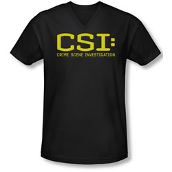Csi - Mens Logo V-Neck T-Shirt