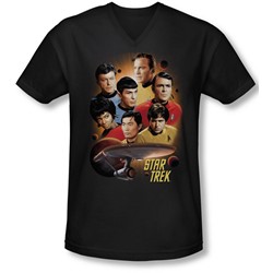 Star Trek - Mens Heart Of The Enterprise V-Neck T-Shirt