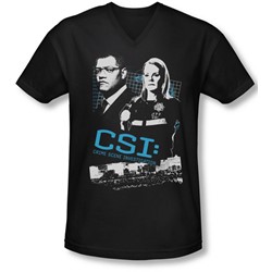 Csi - Mens Investigate This V-Neck T-Shirt