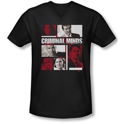 Criminal Minds - Mens Character Boxes V-Neck T-Shirt