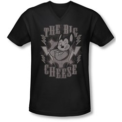 Mighty Mouse - Mens The Big Cheese V-Neck T-Shirt
