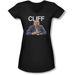 Cheers - Juniors Cliff V-Neck T-Shirt