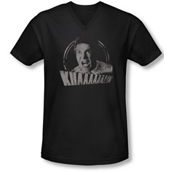 Star Trek - Mens Khan Distressed V-Neck T-Shirt