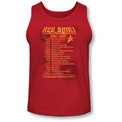 Star Trek - Mens Red Shirt Tour Tank-Top