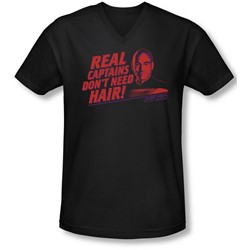 Star Trek - Mens Real Captain V-Neck T-Shirt