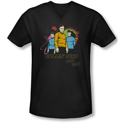 Star Trek - Mens Rollin Deep V-Neck T-Shirt