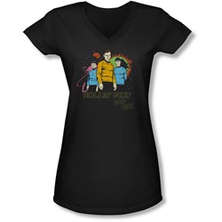 Star Trek - Juniors Rollin Deep V-Neck T-Shirt