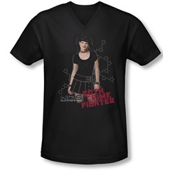 Ncis - Mens Goth Crime Fighter V-Neck T-Shirt