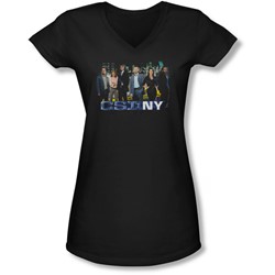Csi Ny - Juniors Cast V-Neck T-Shirt