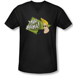 Johnny Bravo - Mens Oohh Mama V-Neck T-Shirt