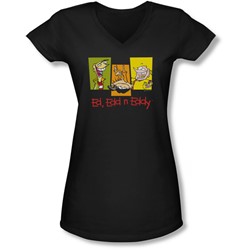 Ed Ed Eddy - Juniors 3 Ed'S V-Neck T-Shirt