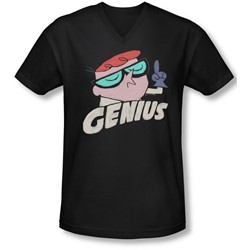 Dexter'S Laboratory - Mens Genius V-Neck T-Shirt