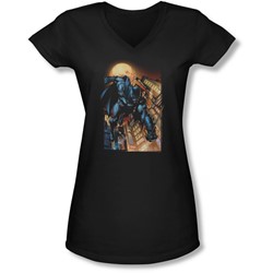 Batman - Juniors The Dark Knight #1 V-Neck T-Shirt