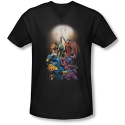 Green Lantern - Mens Gl New Guardians #1 V-Neck T-Shirt
