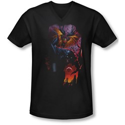 Batman - Mens Batman & Robin #1 V-Neck T-Shirt