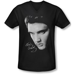 Elvis - Mens Face V-Neck T-Shirt