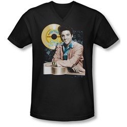 Elvis - Mens Gold Record V-Neck T-Shirt