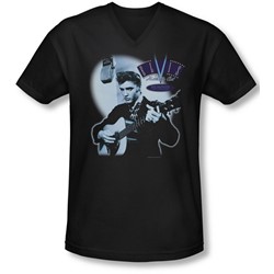 Elvis - Mens Hillbilly Cat V-Neck T-Shirt