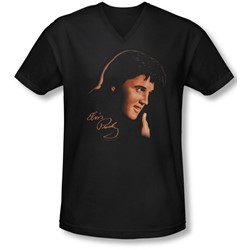 Elvis - Mens Warm Portrait V-Neck T-Shirt